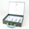 Dark Green Gift Suitcase Box with Handle and Molded Insert Dark Green Gift Suitcase Box with Handle and Molded Insert