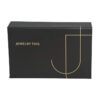 Foldable Magnetic Rigid Jewelry Box with Gold Foil Logo