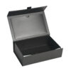 Foldable Magnetic Rigid Jewelry Box with Gold Foil Logo