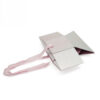 Hexagon Foldable Gift Box with Pink Satin Ribbon Closure Hexagon Foldable Gift Box with Pink Satin Ribbon Closure