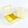 Ivory VIP Card Rigid Presentation Box with Gold Foil Logo Ivory VIP Card Rigid Presentation Box with Gold Foil Logo