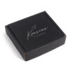 Luxury Black Jewelry Mailer Packaging Box with Foam Insert