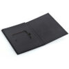 Matte Black Book Style Rigid Card Box with Cutout Insert Matte Black Book Style Rigid Card Box with Cutout Insert
