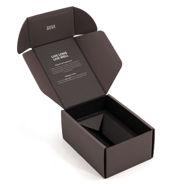 Printed Nutraceutical Mailer Box with Paperboard Insert