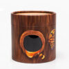 Printed Wood Grain Paper Tube Food Box with Clear Window Printed Wood Grain Paper Tube Food Box with Clear Window
