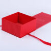 Red Collapsible Period Care Gift Box with Ribbon Closure