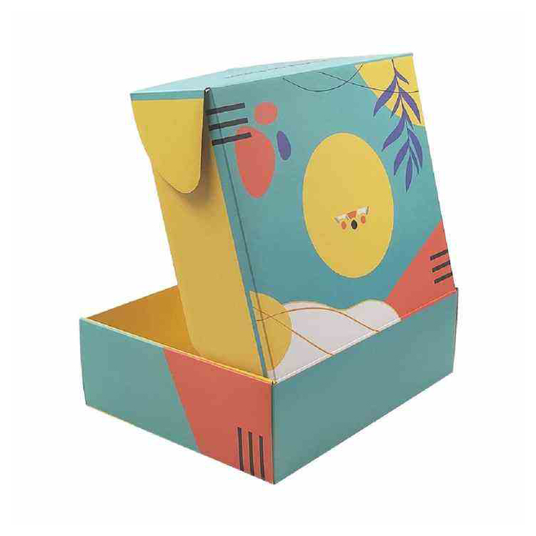 Cartons ondulés personnalisés, colorés et écologiques