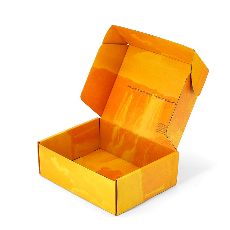 Cartons ondulés personnalisés en papier kraft coloré