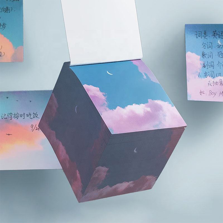 Cubes « Note » avec impression de logo personnalisée