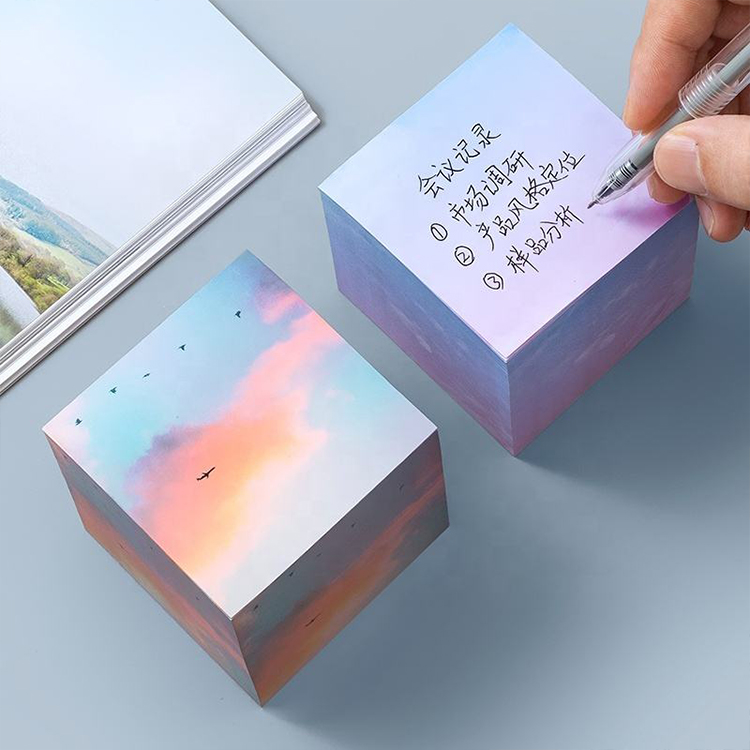 Cubes « Note » avec impression de logo personnalisée
