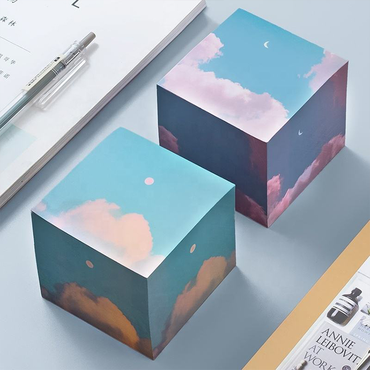 Cubes « Note » avec impression de logo personnalisée