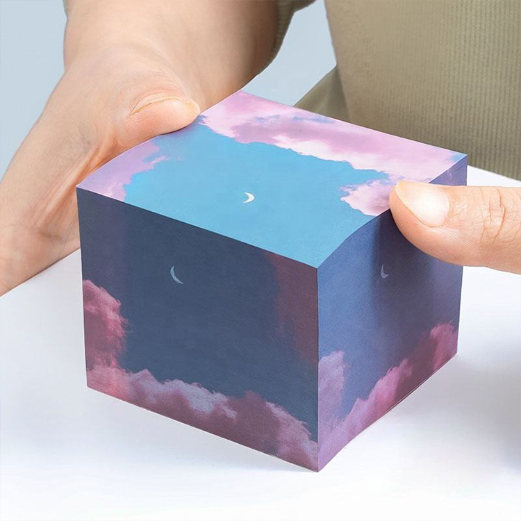 Cubes « Note » avec impression de logo personnalisée
