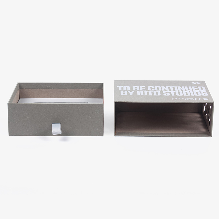 Boîte d'emballage pour produits électroniques : boîte-tiroir rectangulaire rigide, boîte d'emballage sur mesure