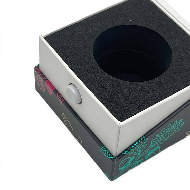 Boîte rigide de luxe à couvercle rabattable magnétique, recyclable